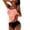 Rose, variante sur Tungbrin Tankinis pour Femmes, Maillots de Bain 2 Pcs, Hauts de Bain Tendance Imprimés à Dos en T, Maillots avec Cordon de Serrage Latéral et Bikini