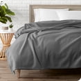 thumbnail image 2 of Bare Home Polar Fleece Bed Blanket - Lightweight - Premium Fleece - Double/Queen, Gray, 2 of 7