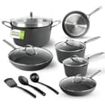 thumbnail image 1 of Granitestone Armor Max Black 14 Piece Hard Anodized Nonstick Cookware Set Dishwasher Safe, 1 of 9