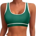 thumbnail image 1 of Women's Sports Bra Bikini Tops Racerback Swimwear Set Padded Crop Top Bathing Suits for Active, 1 of 4