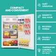 thumbnail image 3 of Koolatron Compact Fridge w/ Freezer,3.2 cu ft (91L) Space-Saving Flat-White, 3 of 8