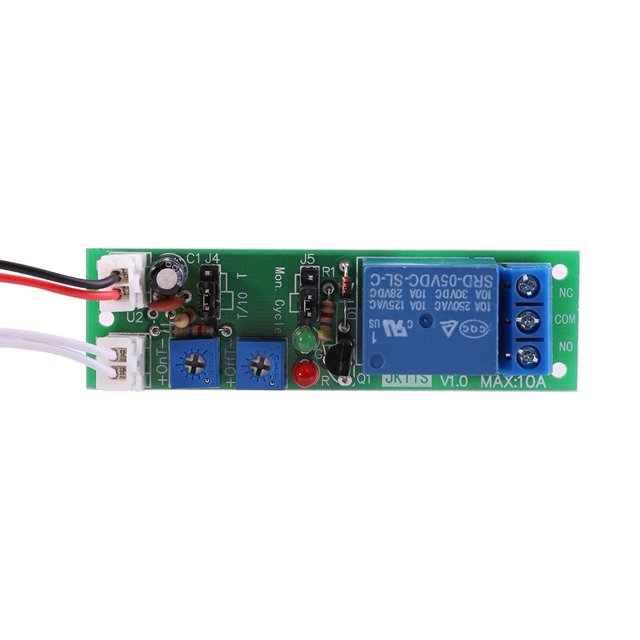 Herwey DC 5V 12V 24V Minuterie de Cycle Réglable, Module de Relais avec Interrupteur Marche/arrêt, Module de Minuterie, Module de Relais avec Minuterie