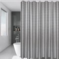 thumbnail image 1 of shyuyusa Gray Grid Shower Curtain Waterproof Fabric For Bathroom Partition And Daily Use, 1 of 6