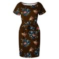 thumbnail image 4 of Robes d'Été Grande Taille pour Femmes Décontractées à Col Rond à Bretelles à Manches Courtes à Imprimé Floral Robe Ample avec Poches Robes d'Été pour Femmes 2023 Formelles en Liquidation, 4 of 6