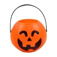 thumbnail image 1 of A Plastic Pumpkin Bucket Halloween Candy Bucket For Kids Trick Or Treat Container 7Cm 2.8 Inches Pumpkin Pail For Halloween Party Favors Candy Collection, 1 of 4