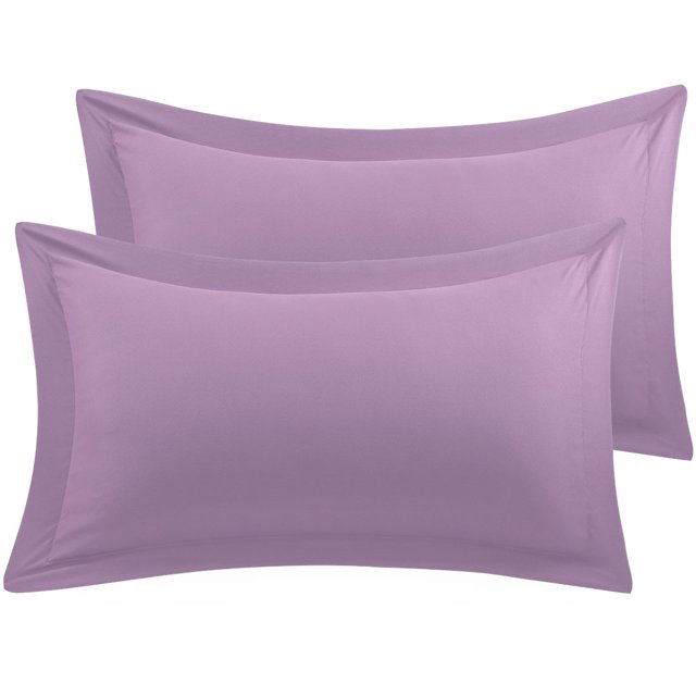 Unique Bargains Pillowcases Soft 1800 Microfiber Pillow Shams No Zipper 2pcs