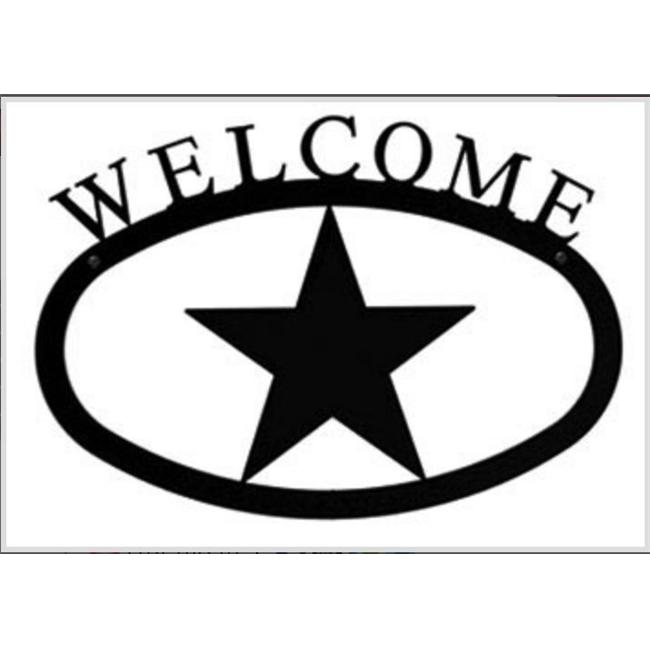 Village Wrought Iron WEL-45-L Grand Signe de Bienvenue Étoile