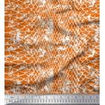 thumbnail image 1 of Soimoi Georgette Viscose Fabric Snake Animal Skin Fabric Prints by Yard 42 Inch Wide, 1 of 3
