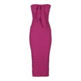 thumbnail image 3 of Birdeem Robe Mini Moulante pour Femmes, Unie, Décontractée, Confortable, Sans Manches, à Col en V, en Tricot, 3 of 5