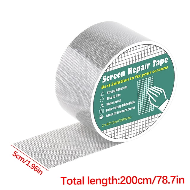 Agiferg Anti-Insect Fly Door Window Mosquito Screen Net Repair Tape Patch Adhesive Door Window Screen Repair Tape Screen Repair Sticker