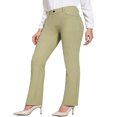 thumbnail image 1 of Womens Bootcut Yoga Pants Stretchy Work Slacks Pants Casual Straight Leg Trousers with Pockets, 1 of 5