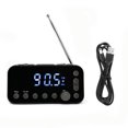 thumbnail image 2 of Radio-Réveil USB Double, Radio FM Électronique avec Affichage LCD pour la Vie Quotidienne, 2 of 7