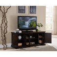 thumbnail image 1 of Leick Riley Holliday Bronze Glass 60" TV Stand in Chocolate Cherry, 1 of 4