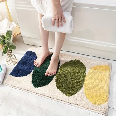 EGNMCR Jeté, Jeté pour Canapé Tapis de Porte d'Entrée Tapis en Polyester Tapis de Salle de Bain Absorbant Tapis de Porte de Toilette Antidérapant Facile d'Entretien Tapis Antidérapant Tapis de Décoration Intérieure Tapis de Porte d'Entrée