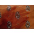 thumbnail image 4 of oneOone Cotton Silk Fabric Paisley Block Printed Fabric 1 Yard 42 Inch Wide, 4 of 4