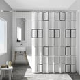 thumbnail image 1 of Boovnll Rainproof Quick-drying Shower Curtain With Grommets- Wet And Dry Separation- Machine Washable- 70x78in, 1 of 9