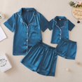 thumbnail image 2 of Ensembles de Pyjamas à Manches Courtes 2PCS pour la Famille Taille Verte Bébé-Enfant-Adulte Unisexe, 2 of 8