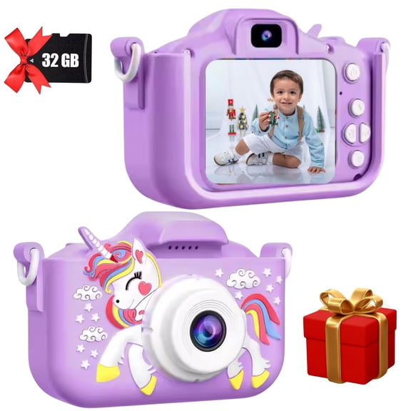 MAKATA Appareil Photo Numérique pour Enfants (Violet) 48 Mpx avec Enregistrement Vidéo HD, Jeux et Musique MP3, Appareil Photo Jouet Amusant pour Enfants de Moins de 13 Ans, Anniversaire Noël pour Garçons et Filles