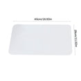 thumbnail image 2 of Clear Washable Placemats, Plastic Rectangle Placemats, Plastic Placemats Matte Translucent Heat Resistant Non-Slip Washable Table Mats for Dining Table,Kitchen,Crafting and Shelf Liner, 2 of 3