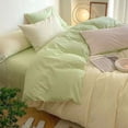 thumbnail image 3 of H 4 Piece Bedding Set Includes Comforter Cover Flat Sheet And Pillowcases For Standard Queen Size Bed Soft Breathable Polyester Material Easy Care Machine Washable Weight 1.98 Pounds, 3 of 6