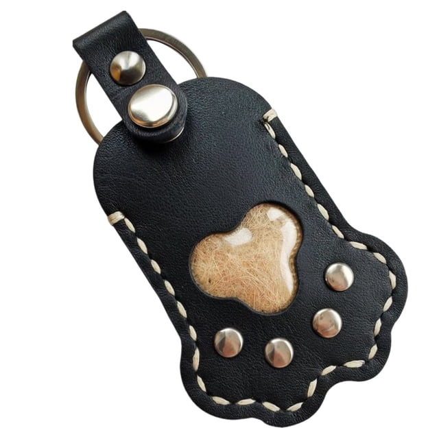 bbymog Crochets Muraux Rangement pour Chien Porte-Clés Mignon en Cuir Porte-Clés Patte Souvenir de Poils d'Animaux Porte-Clés Unique Collection Commémorative Porte-Clés Cadeaux Commémoratifs pour Sac Sac à Main Patte Clé