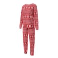 thumbnail image 2 of FOCUSNORM Christmas Family Matching Pajamas, Long-Sleeve Tops with Pants Suit, 2 of 9