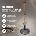 thumbnail image 2 of Four Seasons Courtyard 18 Inch Umbrella Base Fits Up To 2" Umbrella Pole, 2 of 8