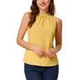 thumbnail image 4 of INSPIRE CHIC Blouse Décontractée Sans Manches à Col Montant à Volants pour Femmes, 4 of 6