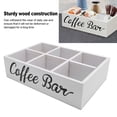 thumbnail image 4 of Wooden Coffee Station Organizer Storage Box Tea Bags Pods Holder Farmhouse Decor, 4 of 7