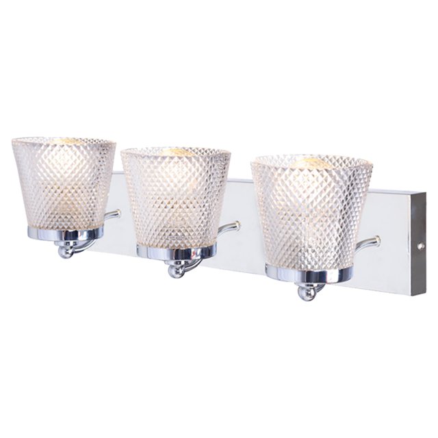 Xtricity - 3 Light Vanity Light, 19.7'' Width, From the Riva Collection, Chrome Finish