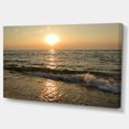 thumbnail image 2 of Black Seascape in Morning Sunlight - Beach Photo Canvas Print, 2 of 3