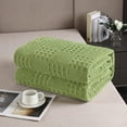 thumbnail image 4 of Plaid Polaire - Polyester Doux et Respirant, Décoration Canapé/Lit, Utilisation Toutes Saisons, Lavable en Machine, Vert, JKODE, 4 of 9