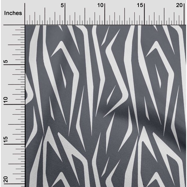 oneOone Cotton Flex Gray Fabric Skins Animal Sewing Craft Projects Fabric Prints By Yard 40 Inch Wide