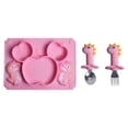 thumbnail image 4 of maskred Easy To Clean Baby Silicone Tableware Set Enjoy Mess-free Feeding With Ease Feeding Easily Pink 2 5Set, 4 of 6