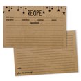 thumbnail image 1 of Inkdotpot 4x6 Inch Recipe Cards (Set of 50) , Thick Double Sided Premium Card Stock- Modern Style Kraft Recipe Notecards for Weddings- Bridal- Baby Shower - Stars Theme, 1 of 6