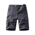 thumbnail image 1 of Styesk Mens Shorts Men's Pockets Cargo Pants Casual Button Classic Summer Short With Multi Pockets, 1 of 5