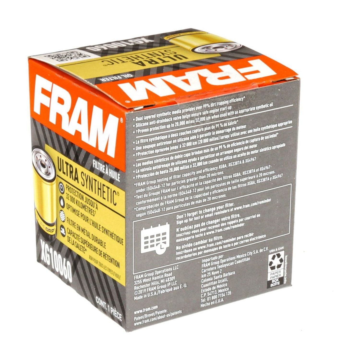 Filtre à huile ultra synthétique FRAM