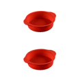 thumbnail image 1 of kurtrusly Mariage Fête Gâteau Restaurant Réutilisable Mousse Lavable Rond Moule Cuisine Gadget Accessoires Rouge 10 Pouces 2Set, 1 of 6