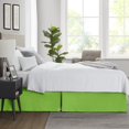 thumbnail image 2 of SGI Bedding 12 Inch Pleated Bed Skirt | Microfiber Bed Skirt | Fade Resistant, Wrinkle Free, Anti-static, Decorative, Extra Storage Space, Clutter-Free | Twin, Parrot Green, 2 of 5