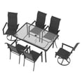 thumbnail image 3 of Mainstays Charleston 7-Piece Patio Dining Set - Black, 3 of 9