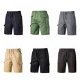 thumbnail image 3 of Men‘s Summer Five-minute Worker Pants Large Pocket Draw Rope Casual Shorts, 3 of 8