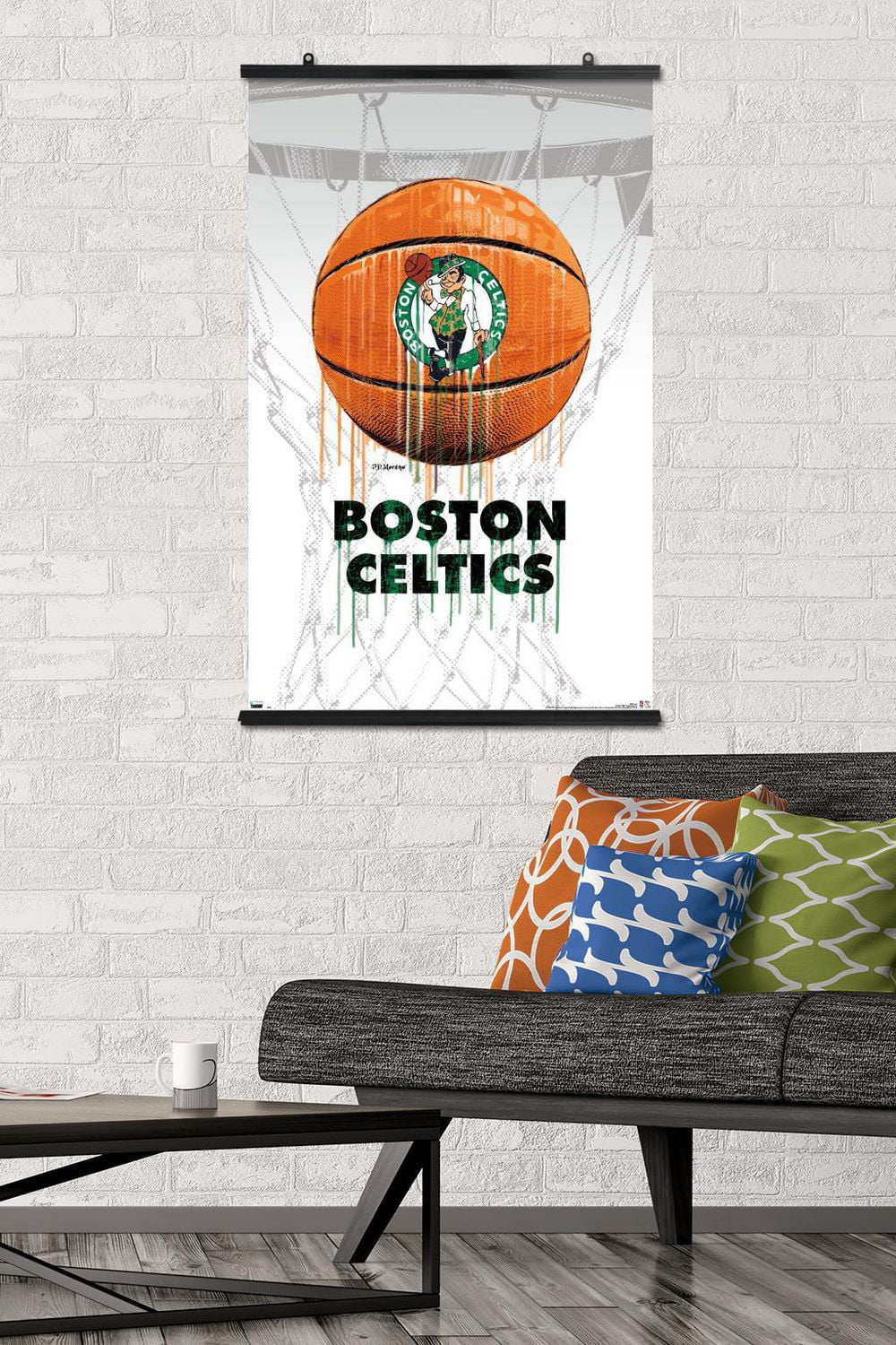 NBA Boston Celtics - Drip Ball 20 Wall Poster