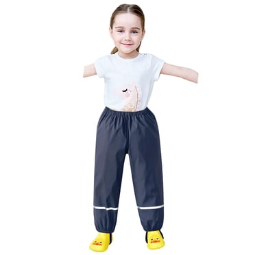 Salopettes de Pluie pour Enfants, Pantalons de Boue Imperméables et Respirants pour Filles et Garçons