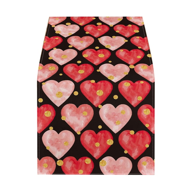 Valentines Day Decoration Colorful Love Table Flag Valentine's Day Restaurant Living Room Table Decoration Wedding Anniversary Atmosphere Decoration Available In Four Sizes