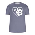 thumbnail image 4 of FAIWAD Men Summer Tops Short Sleeve Round Neck Printed T-Shirts Slim Stretch Workout Tops, 4 of 5