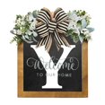 thumbnail image 1 of Last Name Front Door Wreath Front Door Porch Decoration for for Home Blessings Spring Parties, 1 of 2