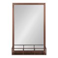 thumbnail image 2 of Kate and Laurel Jackson Metal Frame Mirror with Shelf, Bronze 20x30, 2 of 8