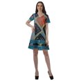 thumbnail image 4 of Moomaya Tenues d'Été Coton Flex Imprimées Robes Courtes pour Femmes Tenue Décontractée, 4 of 4