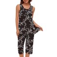 thumbnail image 3 of Baikeli Free with Promo Codes Two Piece Outfits for Women Plus Size Suits Striped Tops Drawstring Waist Pants Jogger Sets with Pockets 2 Piece Sets for Women, 3 of 7