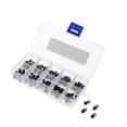 thumbnail image 1 of 100pcs Rod Repair Kit Mixed Size Fishing Rod Eye Rod Guides Line Ring Tips 2.1-3.0mm, 1 of 9